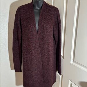 Athleta Red Long Cardigan Sweater